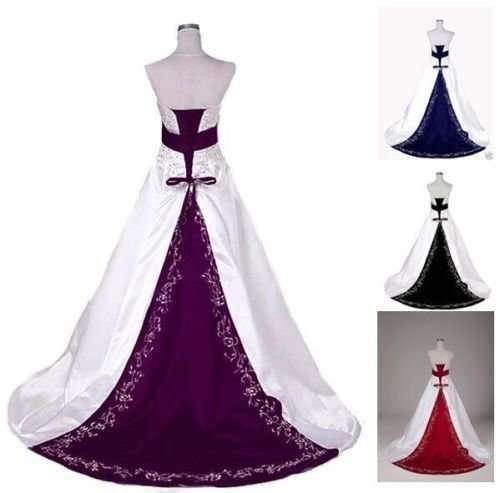 WEDDING DRESSES/WEDDING DRESS/BLACK WEDDING DRESS/STRAPLESS WEDDING DRESS