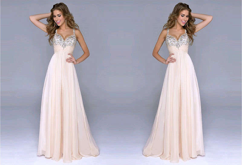 EVENING DRESS/EVENING DRESSES/SEQUINED EVENING DRESS/PINK EVENING DRESS