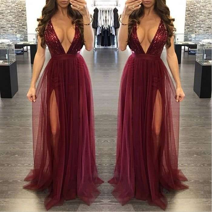 MAXI DRESSES/MAXI DRESS/WINE RED MAXI DRESS/SEQUIN MAXI DRESS/SLEEVELESS MAXI DRESS/PARTY MAXI DRESS