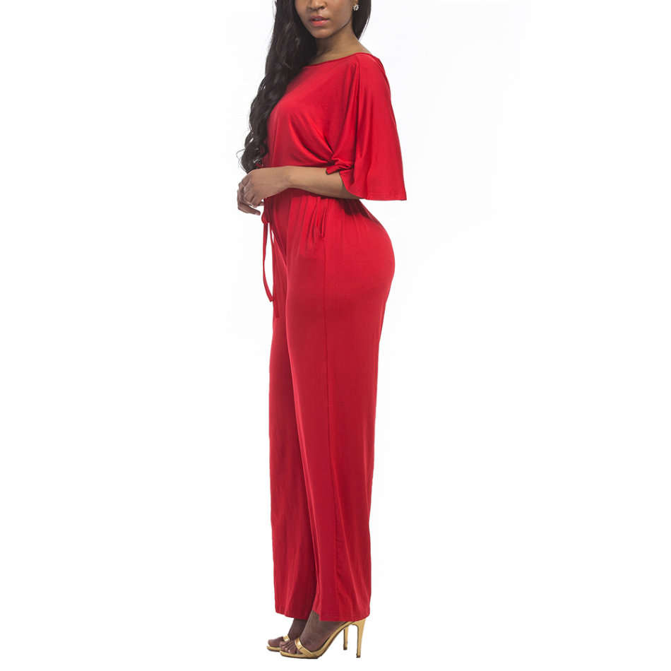 JUMPSUIT/JUMPSUITS/PLUS SIZE JUMPSUITS/RED JUMPSUITS/WIDE LEG JUMPSUIT/LOCAL STOCK JUMPSUIT