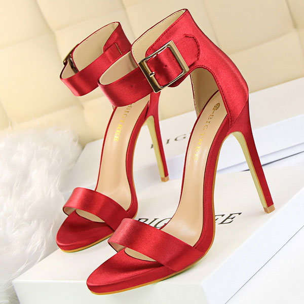SHOES/WOMEN'S SHOES/BRIDAL SHOES/DARK RED SHOES/STILETTO HEEL SHOES/DARK RED SATIN SHOES
