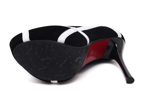 Women's Black And White Stiletto Heels Contrast Pumps Shoes