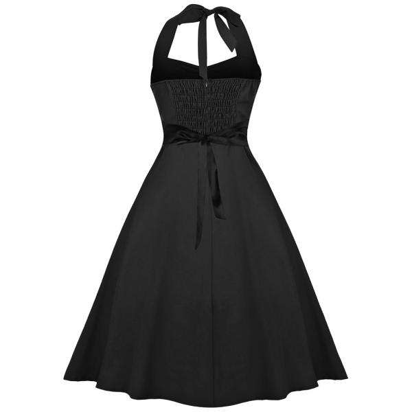 DRESSES/DRESS/BLACK DRESS/SWING DRESS/VINTAGE DRESS/ROCKABILLY DRESS