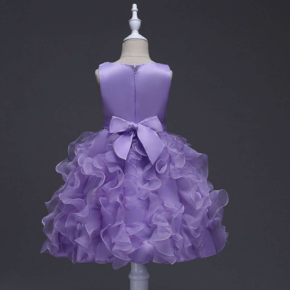 Flower Girls Party Dresses In Purple