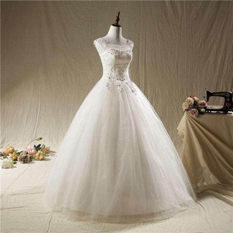 Plus Size White Curvy Wedding Dress