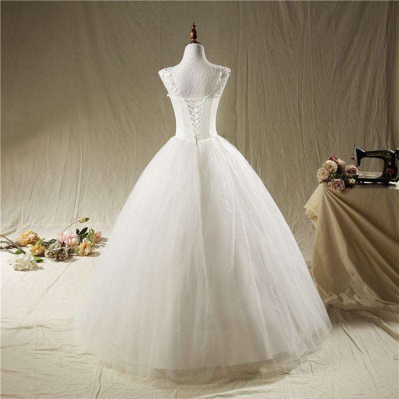 Plus Size White Curvy Wedding Dress