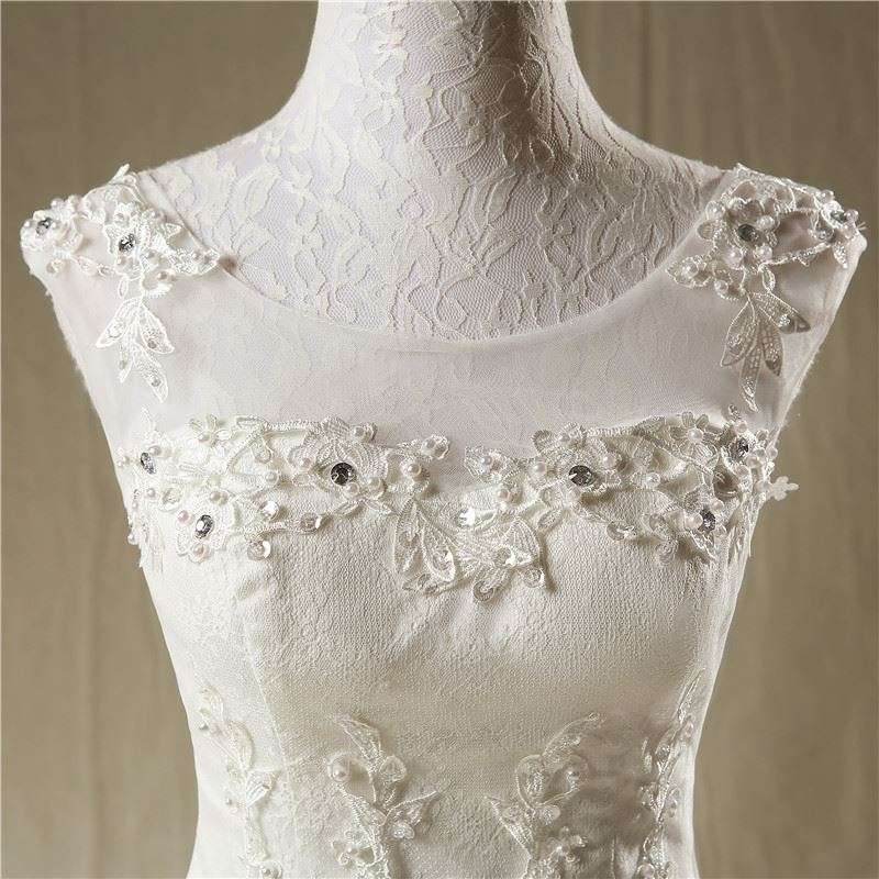 Plus Size White Curvy Wedding Dress