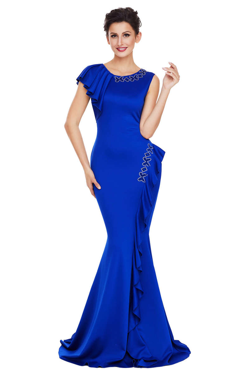 EVENING DRESSES/EVENING DRESS/SEXY EVENING DRESS/BLUE EVENING DRESS