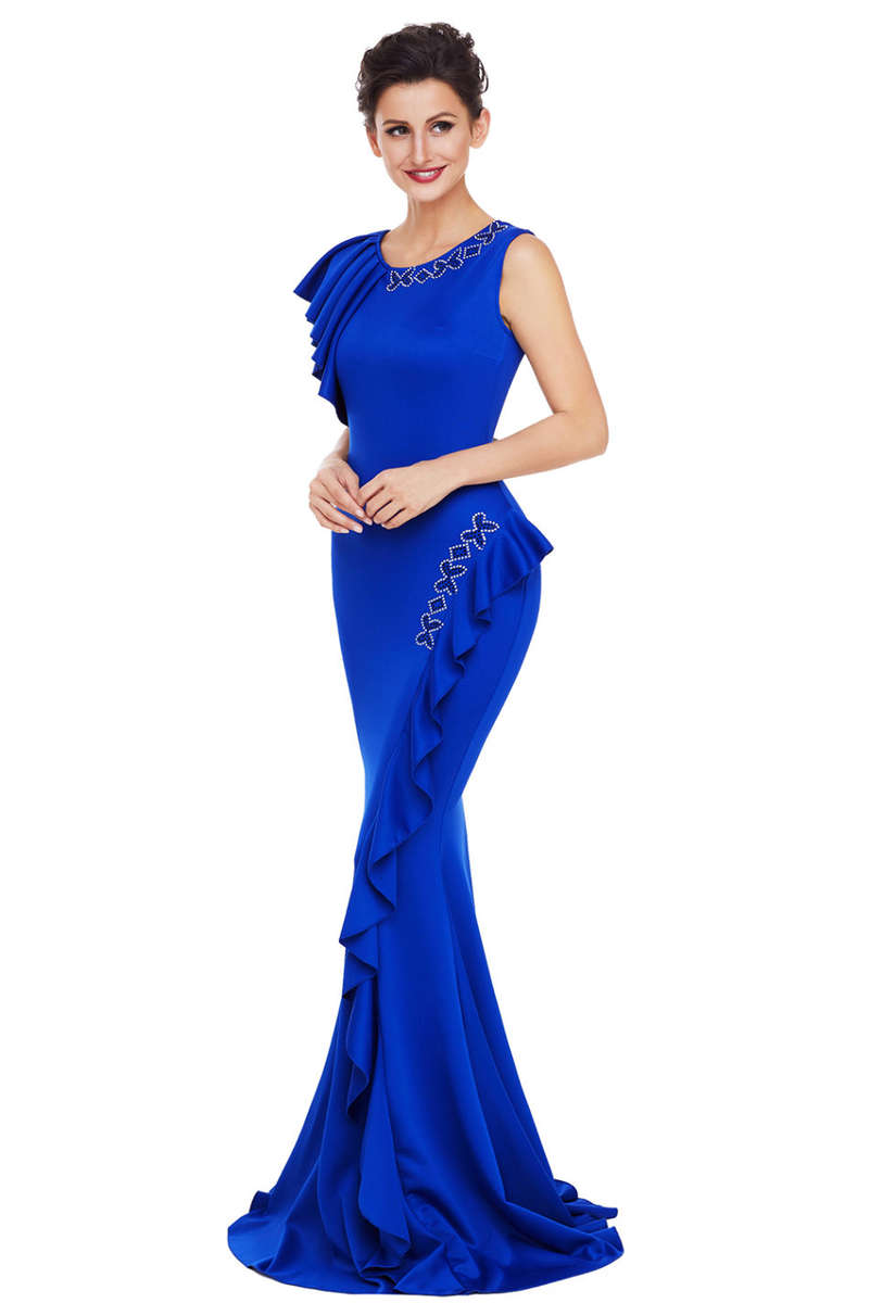 EVENING DRESSES/EVENING DRESS/SEXY EVENING DRESS/BLUE EVENING DRESS
