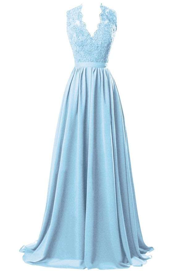 Blue Bridesmaids Wedding Evening Dresses