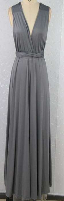INFINITY DRESS/INFINITY DRESSES/GREY INFINITY DRESS/BRIDESMAID DRESS/INFINITY EVENING DRESS