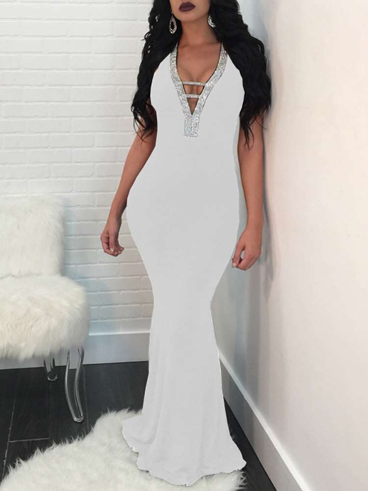 EVENING DRESS DRESSES/EVENING DRESS/SEXY EVENING DRESS/WHITE EVENING DRESS/MAXI EVENING DRESS