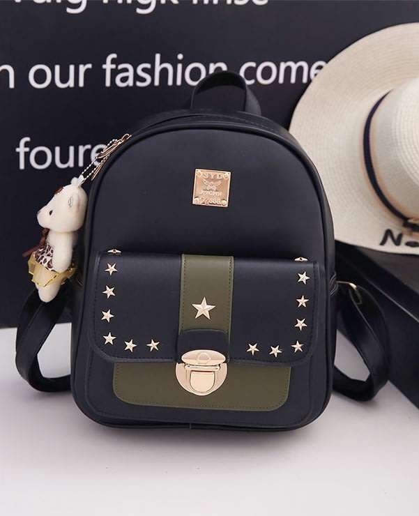 Womens Three Piece Green Backpack Sets