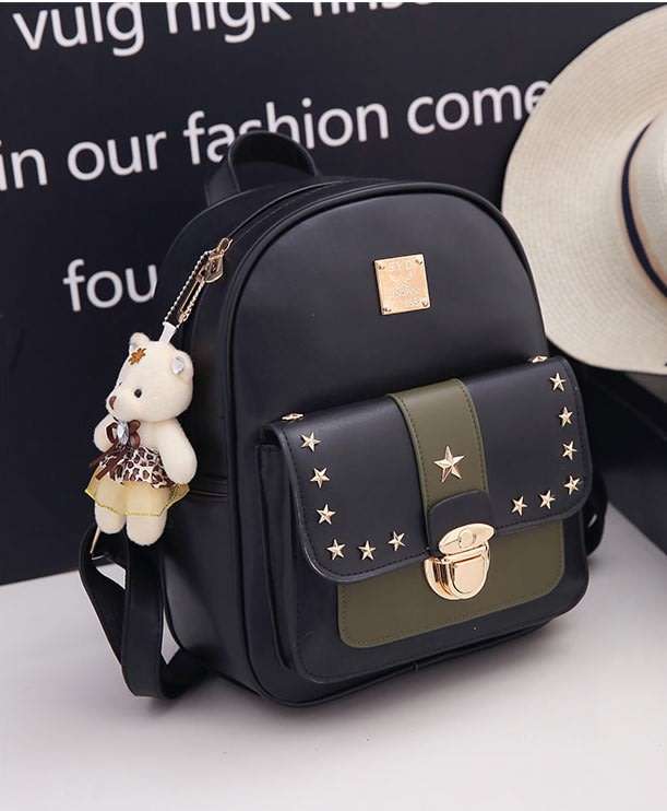 Womens Three Piece Green Backpack Sets