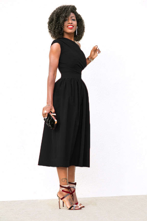 DRESSES/DRESS/DRESS/A-LINE DRESS/ONE SHOULDER DRESS/BLACK DRESSES/FORMAL DRESSES/MIDI DRESS/DRESSES
