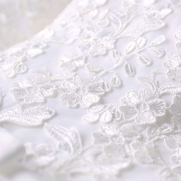 White Lace Princess Wedding Dresses