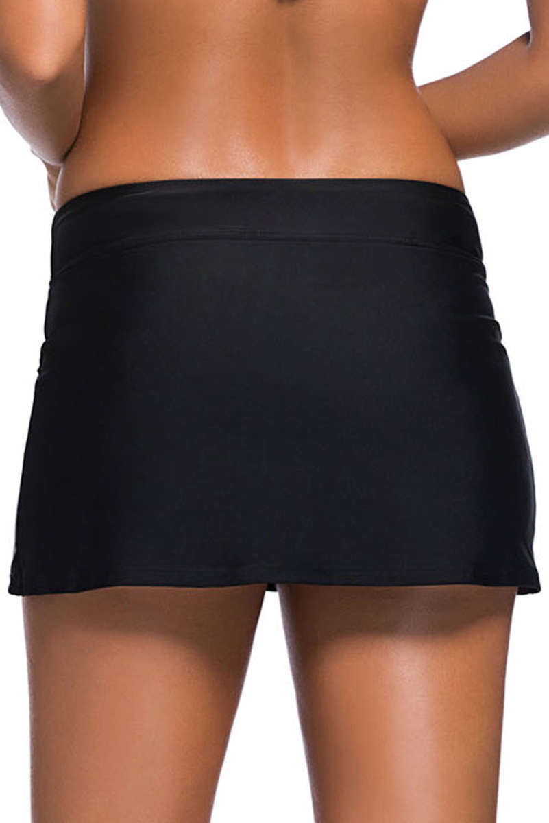 Black bikini bottom skirt curvy skirted bikini bottoms