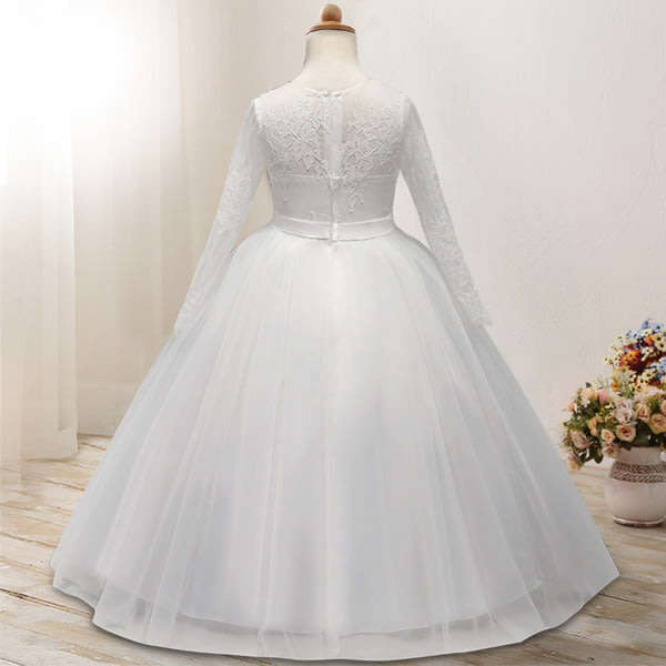Girls dress flower girls party white princess dresses