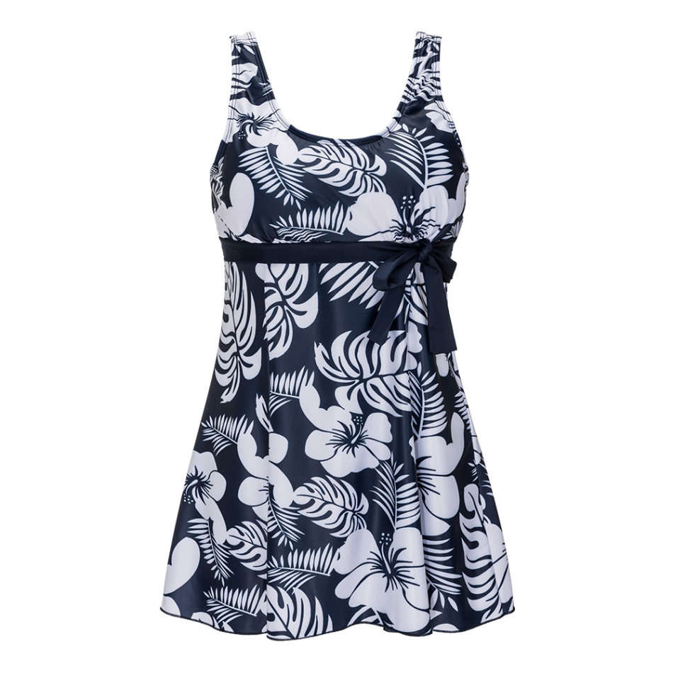 Womens two piece blue tankini swimsuits