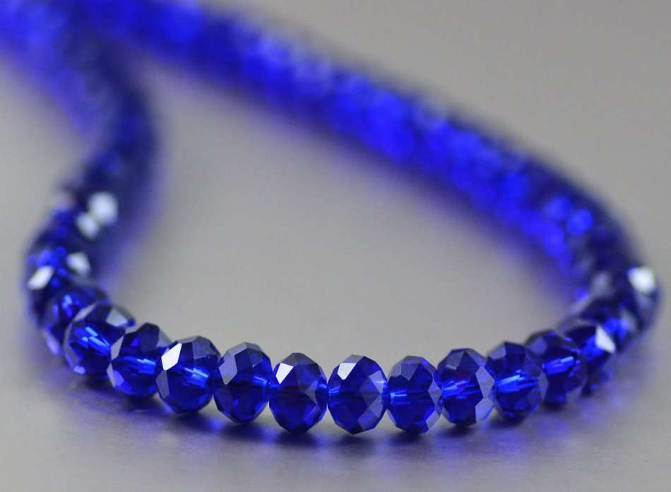 Czech Crystal Beads/Bicone/Cobalt Blue 4MM