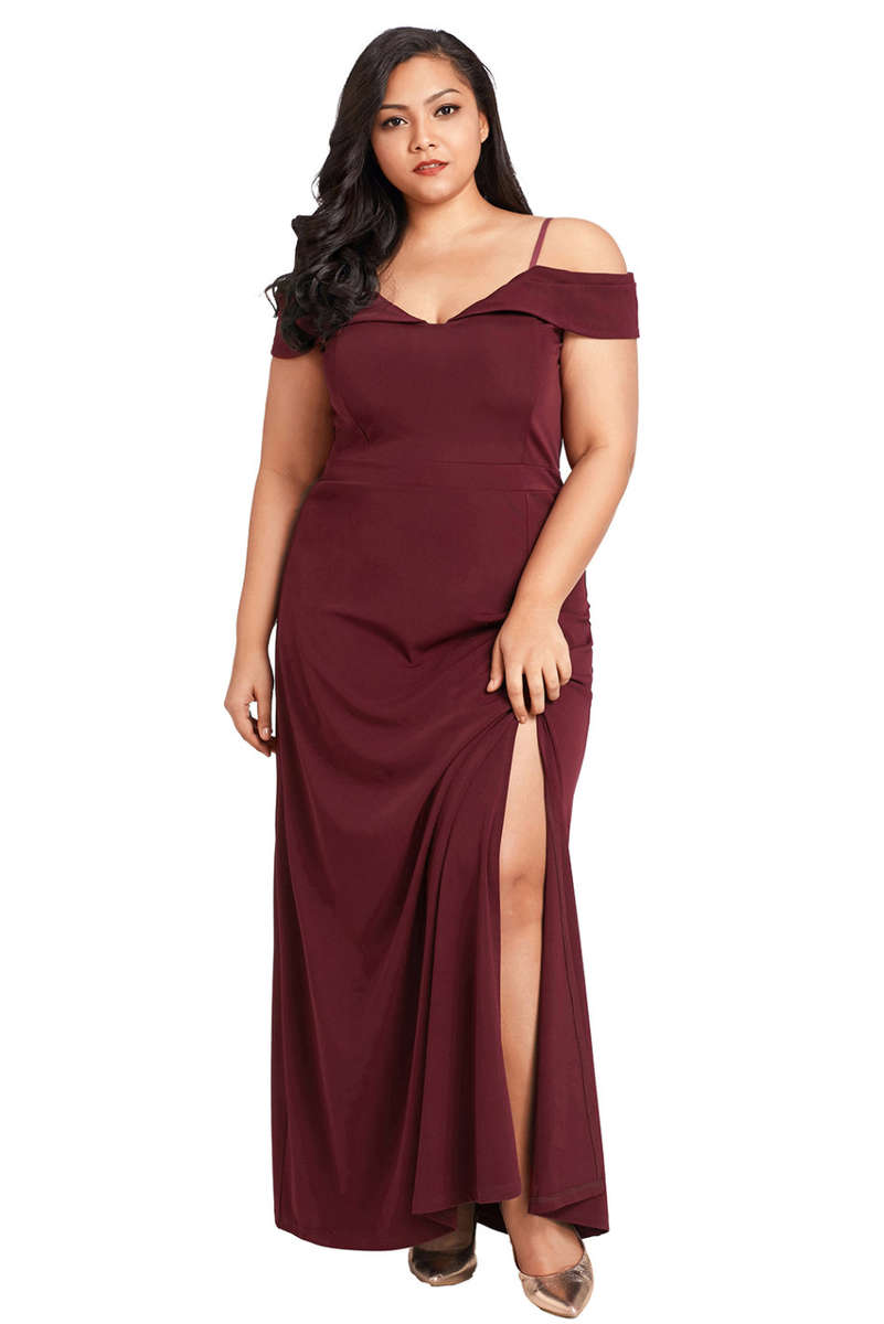 Red plus size evening dresses