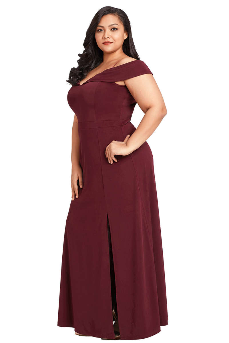 Red plus size evening dresses