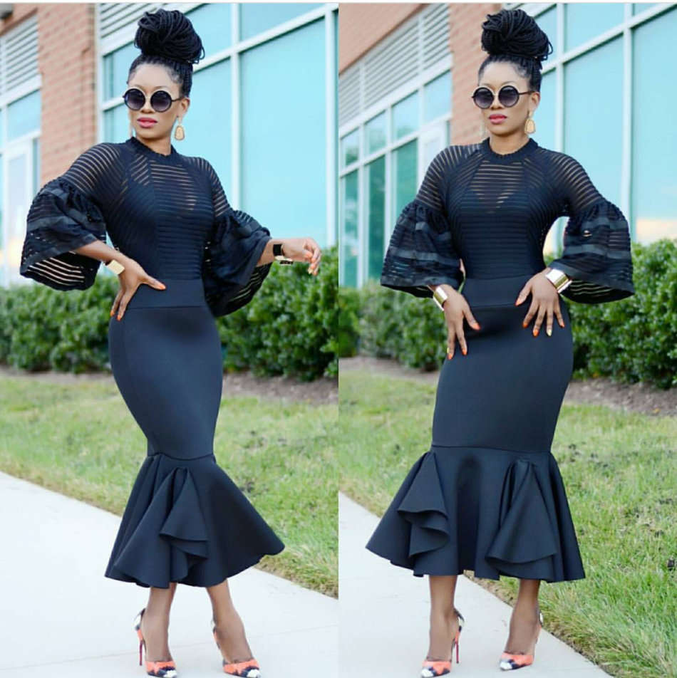 Black formal party evening dresses