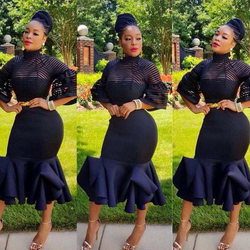 Black formal party evening dresses