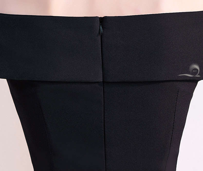 Black off shoulder womens evening dresses