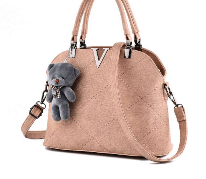 Women's Shoulder Oblique Handbags Light Pink