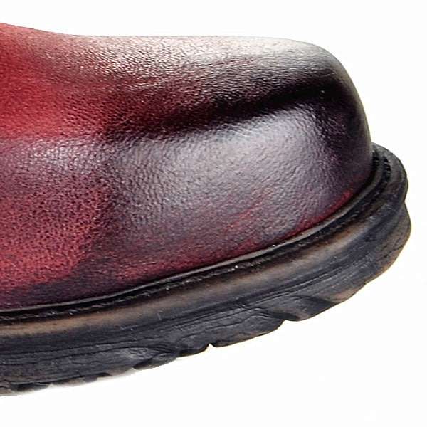 Women's Buckle Round Toe Western Cowboy Riding Combat Retro Vintage Ankle Boots - SA Size 2-10