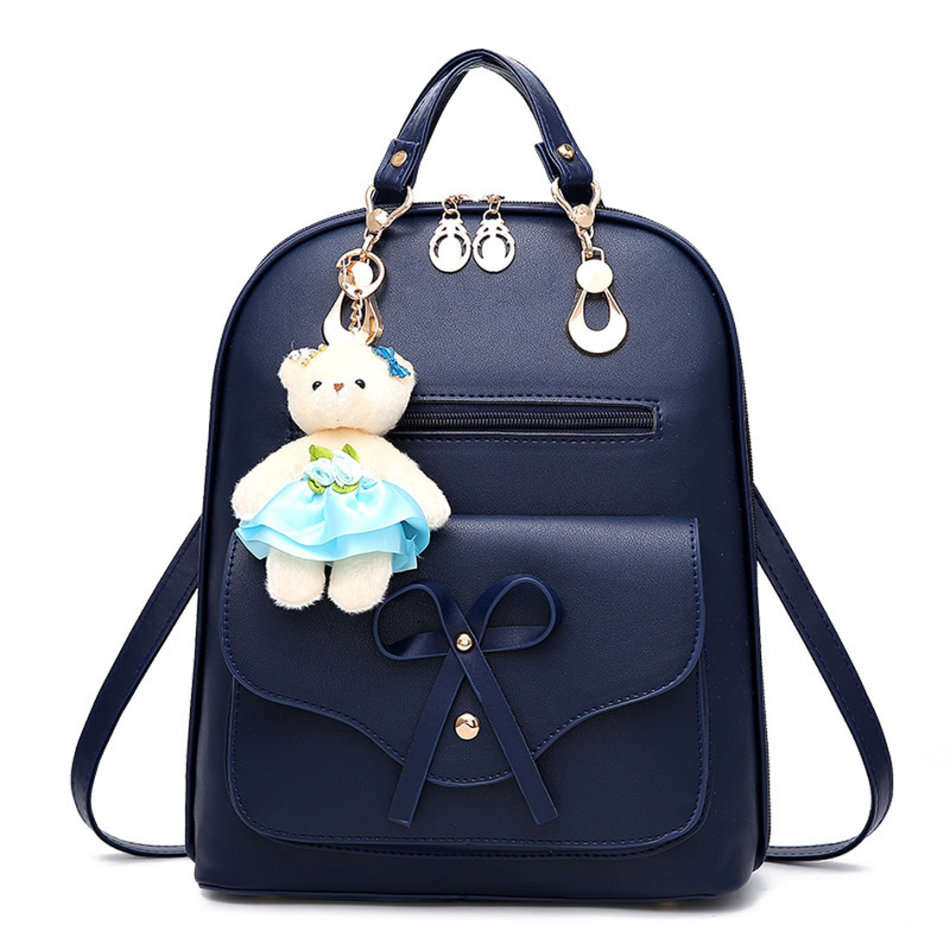 WOMENS TRAVEL BAG NAVY BACKPACK