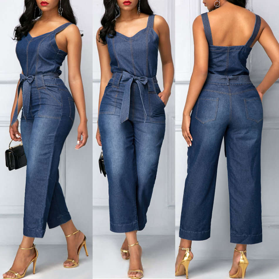 Womens Denim Jumpsuit