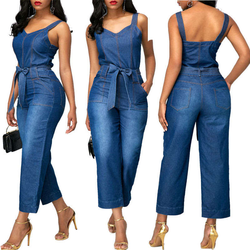 Womens Denim Jumpsuit