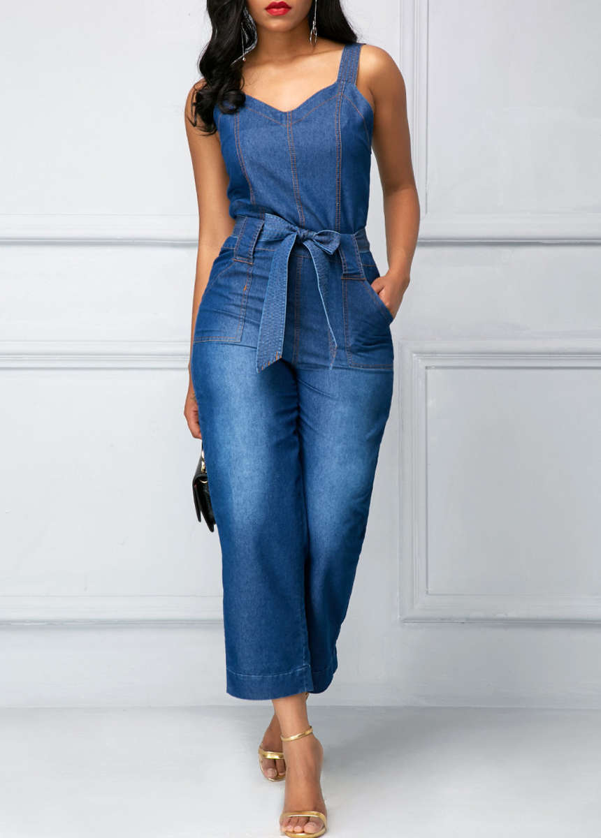 Womens Denim Jumpsuit