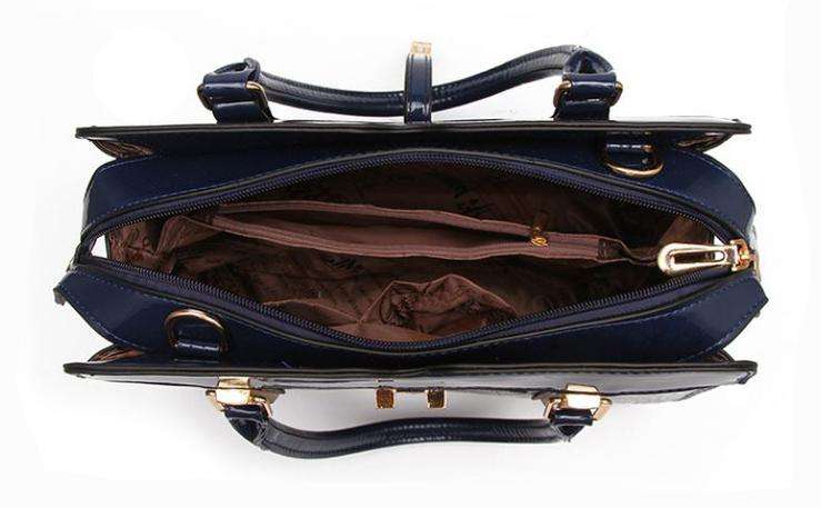 Ladies Large Fashion Leisure Top Handle Shoulder Handbags In Pink