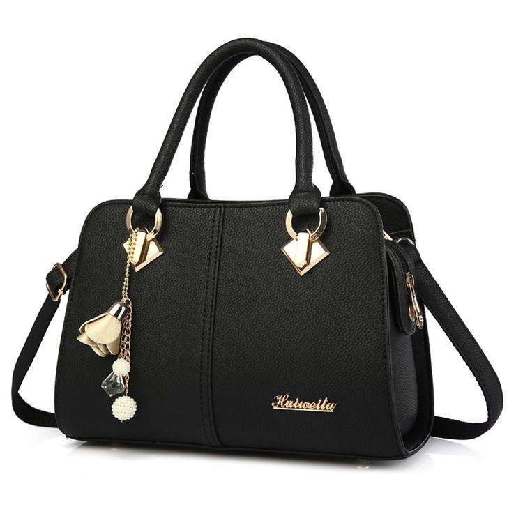 Ladies Large Fashion Leisure Top Handle Shoulder Handbags In Pink