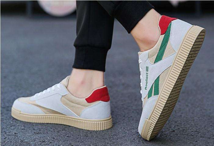 Mens Green Color Block Casual Sneakers - SA Size 9