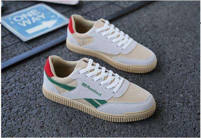 Mens Green Color Block Casual Sneakers - SA Size 9