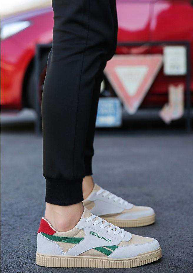 Mens Green Color Block Casual Sneakers - SA Size 9