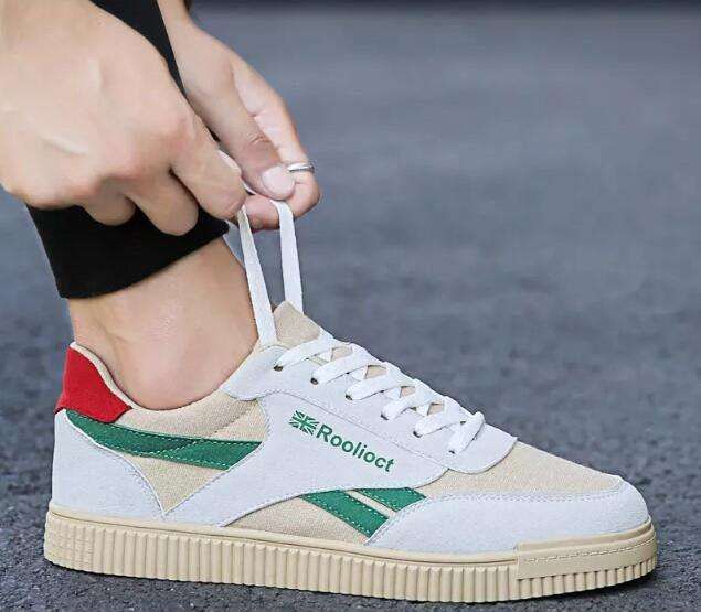 Mens Green Color Block Casual Sneakers - SA Size 9