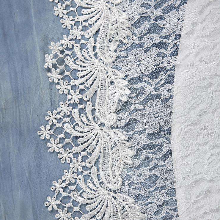 White Beaded Floor-Length Mermaid Wedding Dress Bridal Wedding Gown - Xlarge