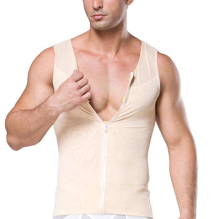 Nude Men Body Shaper Vests - Small