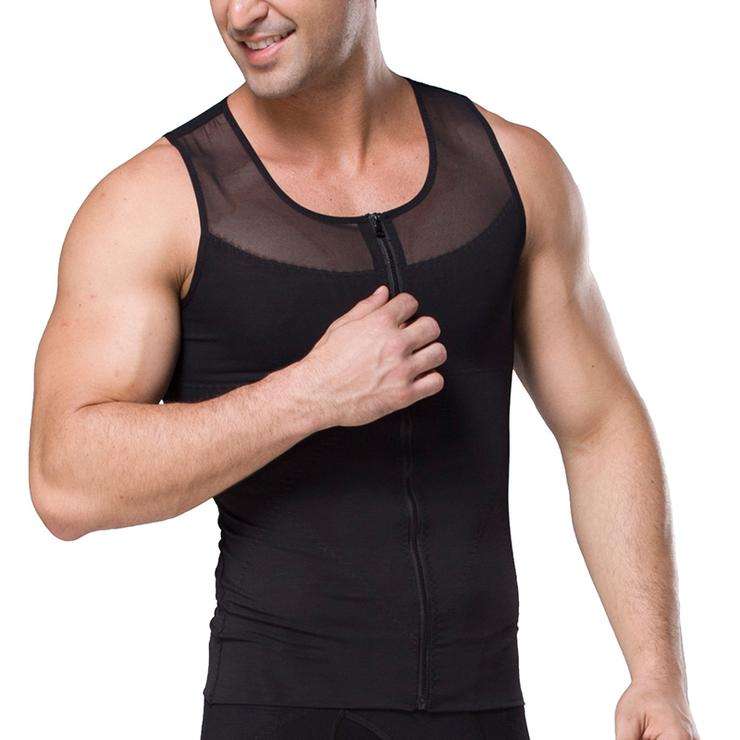 Nude Men Body Shaper Vests - Small