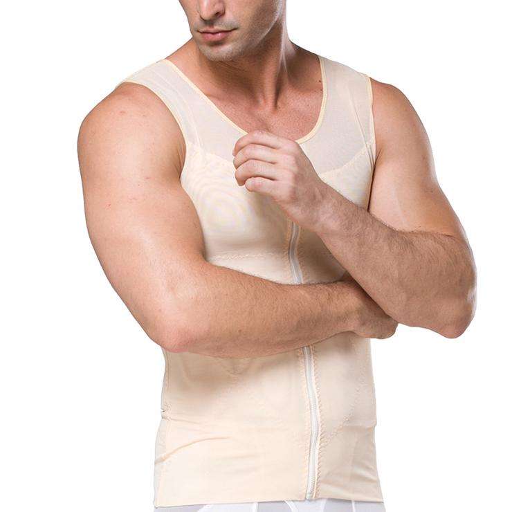 Nude Men Body Shaper Vests - Small