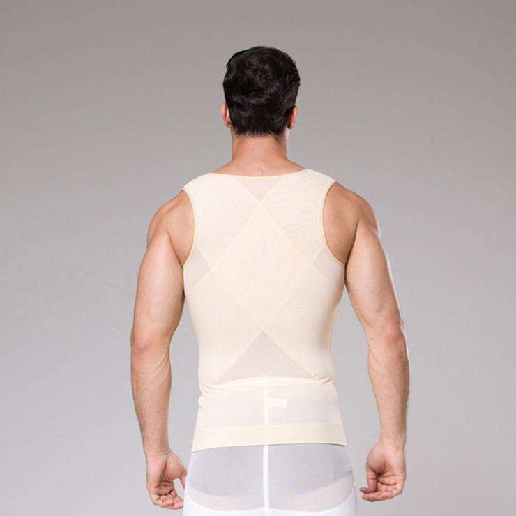Nude Men Body Shaper Vests - Small