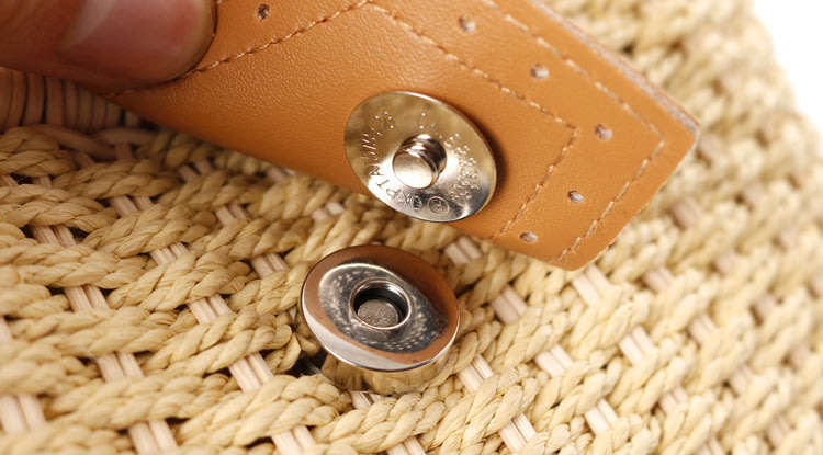 Green Bohemian Straw Bag Rattan Beach Handbags