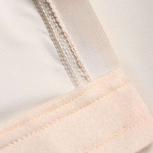 Apricot Girdle Clip And Zip Bodysuit Vest Waist Shaper - Large