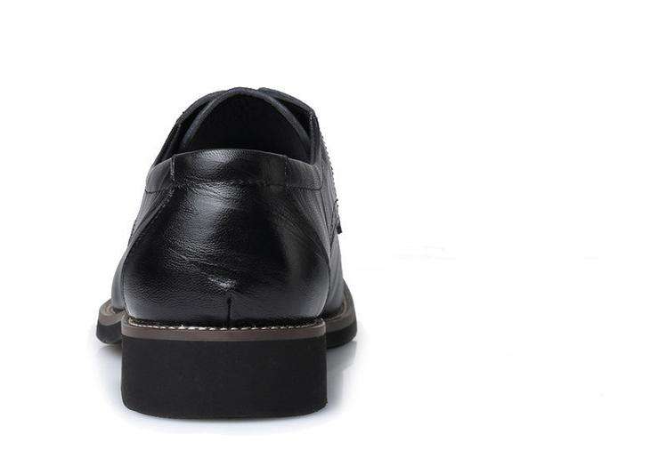 Mens Black Formal Business Oxford Dress Shoes - Size 48