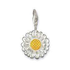 CHARMS -CLIP ON - CHRYSANTHEMUM FLOWER
